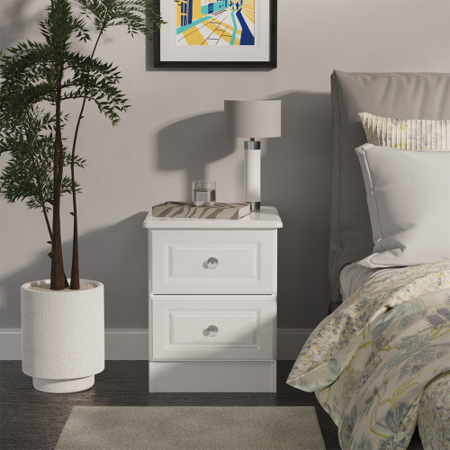 *Cancelled Order* - Balmoral 2 Drawer Locker - White Gloss (2x in stock) *Cancelled Order* - Balmoral 2 Drawer Locker - White Gloss (2x in stock)