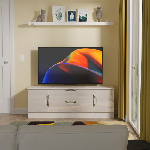 Clearance Camden 2 Door 2 Drawer TV Unit - Kashmir Gloss Clearance Camden 2 Door 2 Drawer TV Unit - Kashmir Gloss