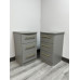 Clearance Haworth 3 Drawer Bedside - Dusk Grey Matt