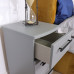 Clearance Haworth 3 Drawer Bedside - Dusk Grey Matt