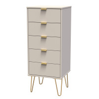 Clearance - Linear 5 Drawer Locker - Kashmir Matt
