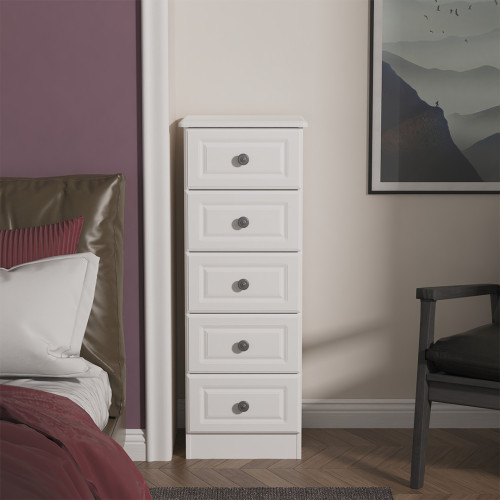*Cancelled Order* - Pembroke 5 Drawer Locker - White Ash (5x in stock)