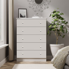 *Cancelled Order* - Verve 5 Drawer Chest - Grey Matt (2x in stock) *Cancelled Order* - Verve 5 Drawer Chest - Grey Matt (2x in stock)