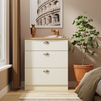 *Cancelled Order* - Victoria 3 Drawer Deep Chest - Cream Ash & Riviera Oak (2x in stock)