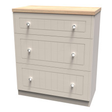 *Cancelled Order* - Vienna 3 Drawer Deep Chest - Kashmir Ash & Bardolino Oak (1x in stock)