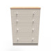*Cancelled Order* - Vienna 4 Drawer Deep Chest - Kashmir Ash & Bardolino Oak (2x in stock)
