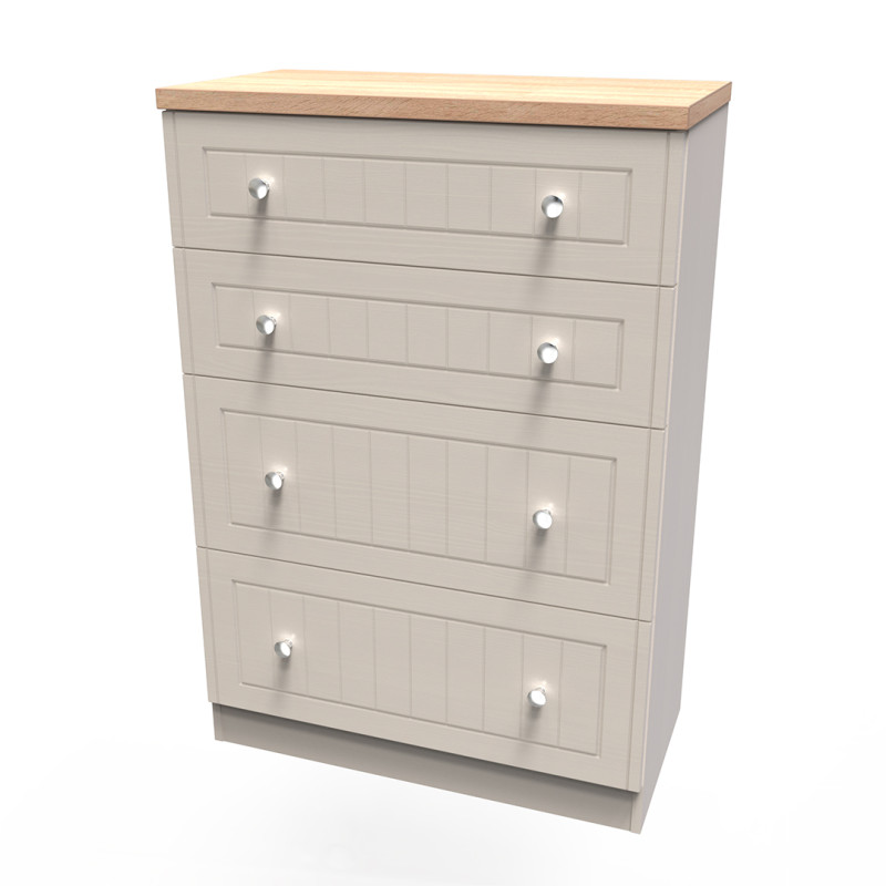 *Cancelled Order* - Vienna 4 Drawer Deep Chest - Kashmir Ash & Bardolino Oak (2x in stock)