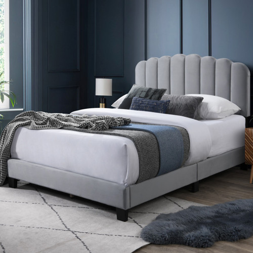 Haven Grey Fabric Bed Frame Haven Grey Fabric Bed Frame