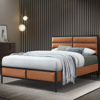 Mansfield Tan Fabric Bed Frame 