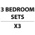 3x 3 Piece Bedroom Set  + £960.00