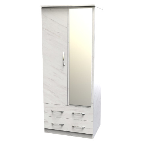 Avon Standard 2 Drawer Mirrored Wardrobe