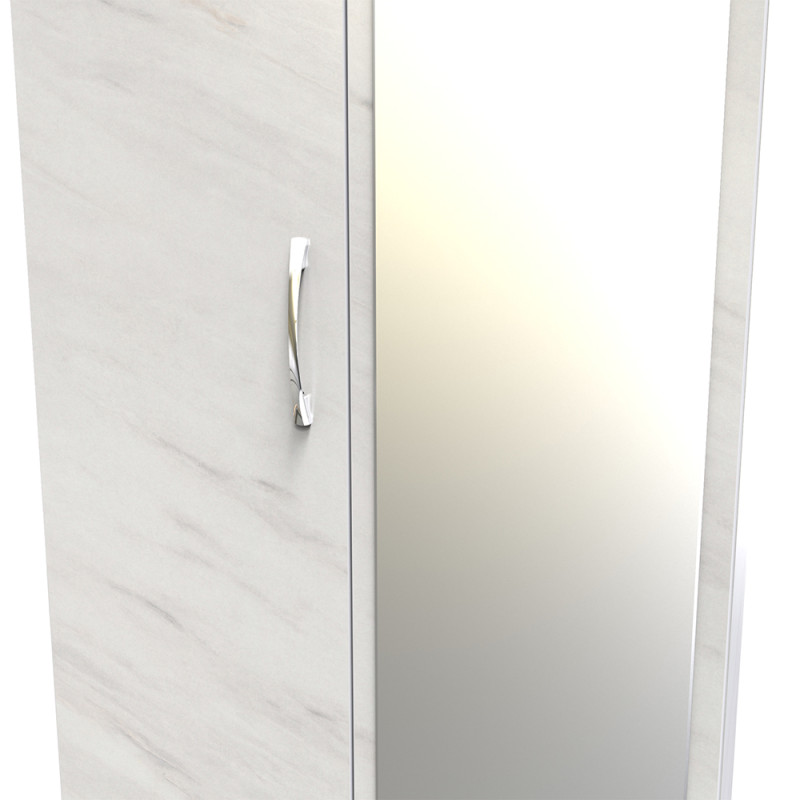 Avon Standard 2 Drawer Mirrored Wardrobe