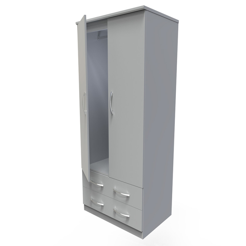 Avon Standard 2 Drawer Mirrored Wardrobe