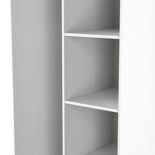 Fluted Open Shelf Wardrobe Fluted Open Shelf Wardrobe