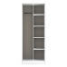 Fluted Open Shelf Wardrobe Fluted Open Shelf Wardrobe