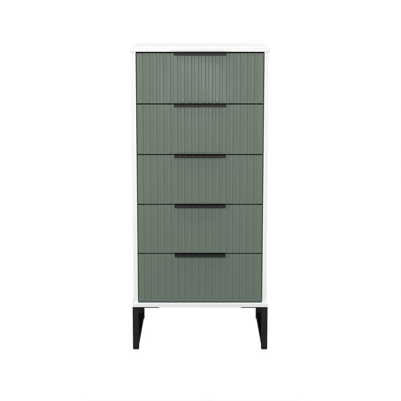 Fluted 5 Drawer locker
