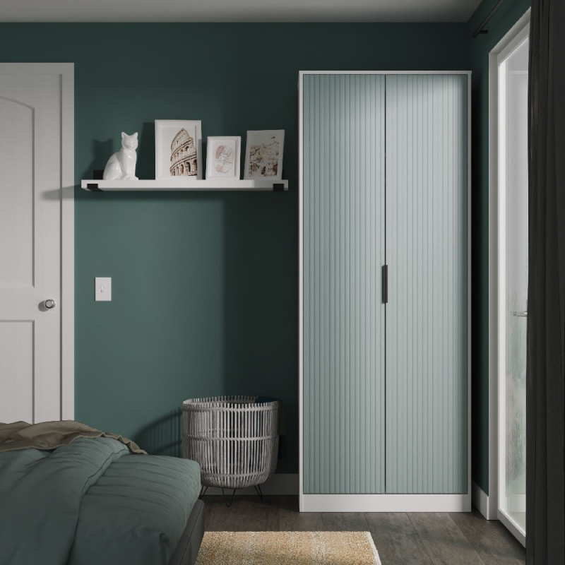 Fluted Tall 2 Door Wardrobe
