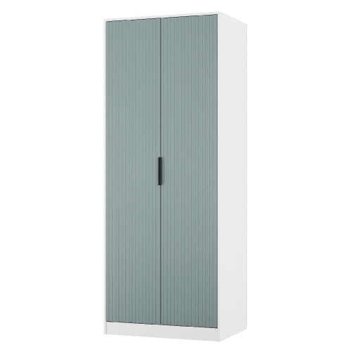 Fluted Tall 2 Door Wardrobe
