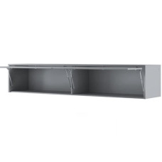 Grey Matt Overbed Unit for 5ft Kingsize Horizontal Wall Bed