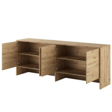Oak Artisan Overbed Unit for 4ft Small Double Horizontal Wall Bed