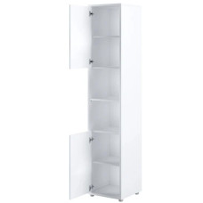 White Matt 2 Door Vertical Storage Cabinet