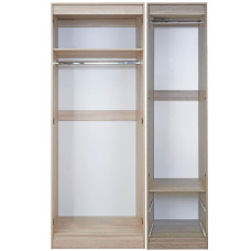 Vienna Tall Triple Wardrobe with 2 Small Drawers
