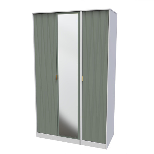 Las Vegas Tall 3 Door Mirrored Wardrobe