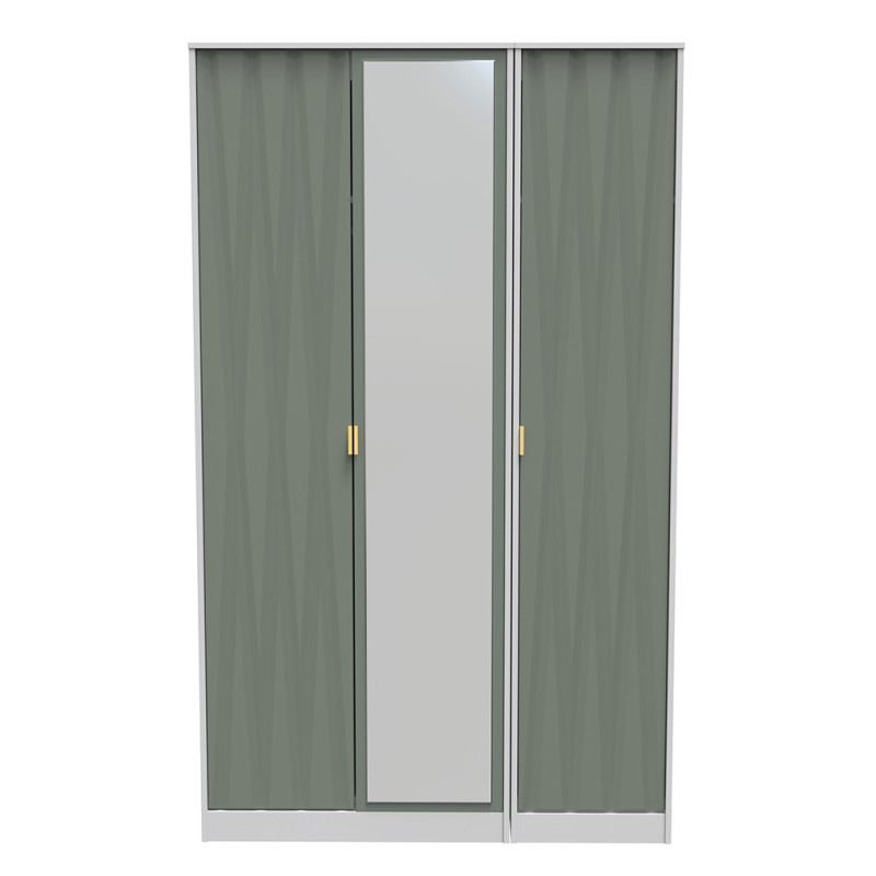 Las Vegas Tall 3 Door Mirrored Wardrobe
