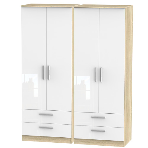 Mono 4 Door 4 Drawer Wardrobe