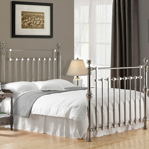 Edward Chrome Metal Bedframe Edward Chrome Metal Bedframe