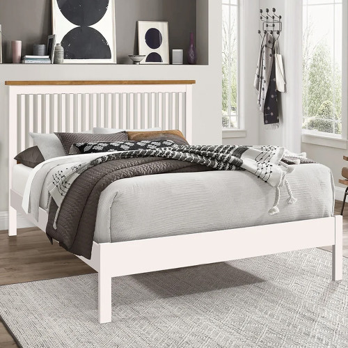 Ascot White Wooden Bedrame Ascot White Wooden Bedrame