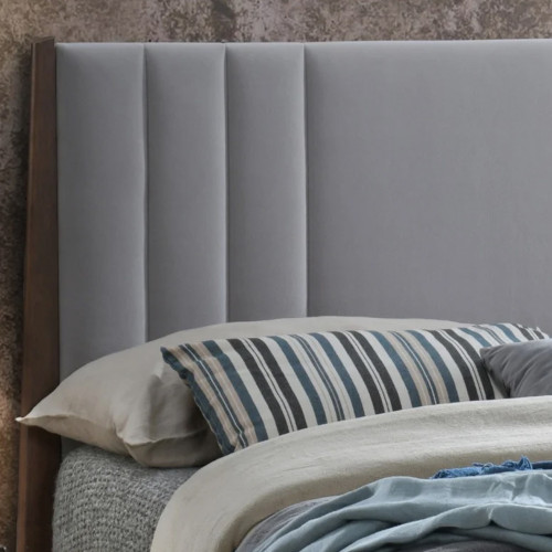 Cheslyn Light Grey Wooden Bedframe