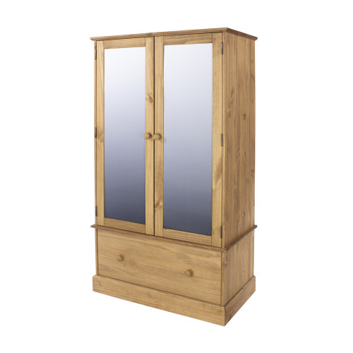 Dundee Pine 2 Door 1 Drawer Mirror Robe Dundee Pine 2 Door 1 Drawer Mirror Robe