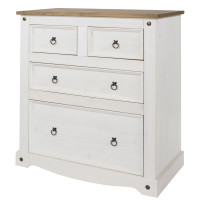 Mexican White 2+2 Drawer Chest