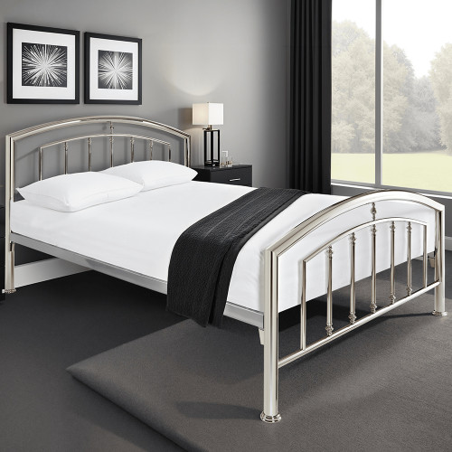 Cadiz Chrome Metal Bedframe