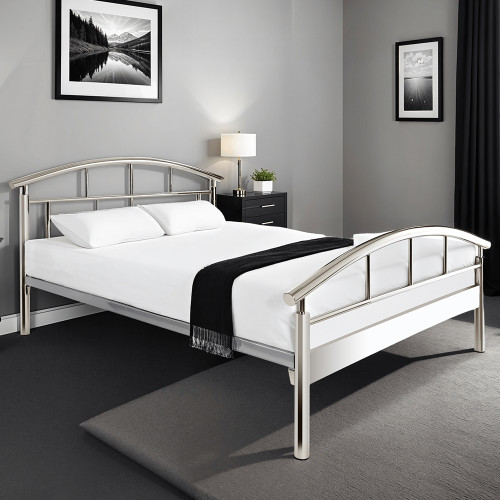 Jupiter Chrome Metal Bedframe Jupiter Chrome Metal Bedframe