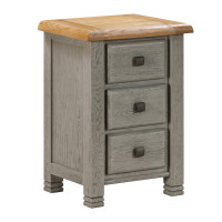 New York 3 Drawer Bedside