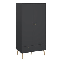 Carnforth 2 Drawer Wardrobe