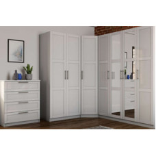Ohio Large Corner Wardrobe Set