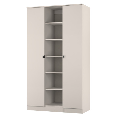 Bora Triple 2 Door Wardrobe with Shelving