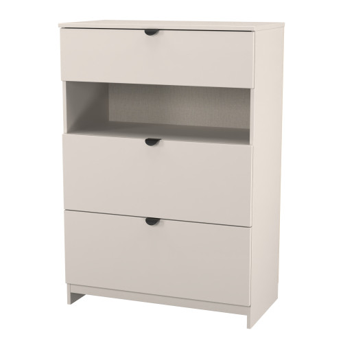 Bora 3 Drawer Deep Chest with Shelf