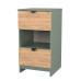 Bora 2 Drawer Locker with Shelf