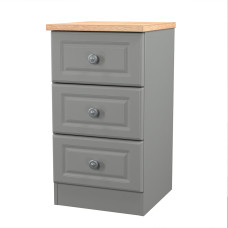 Norfolk 3 Drawer Bedside