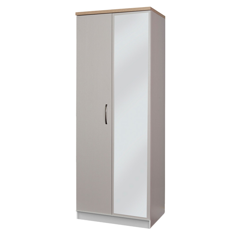 Siena 2 Door Mirrored Wardrobe