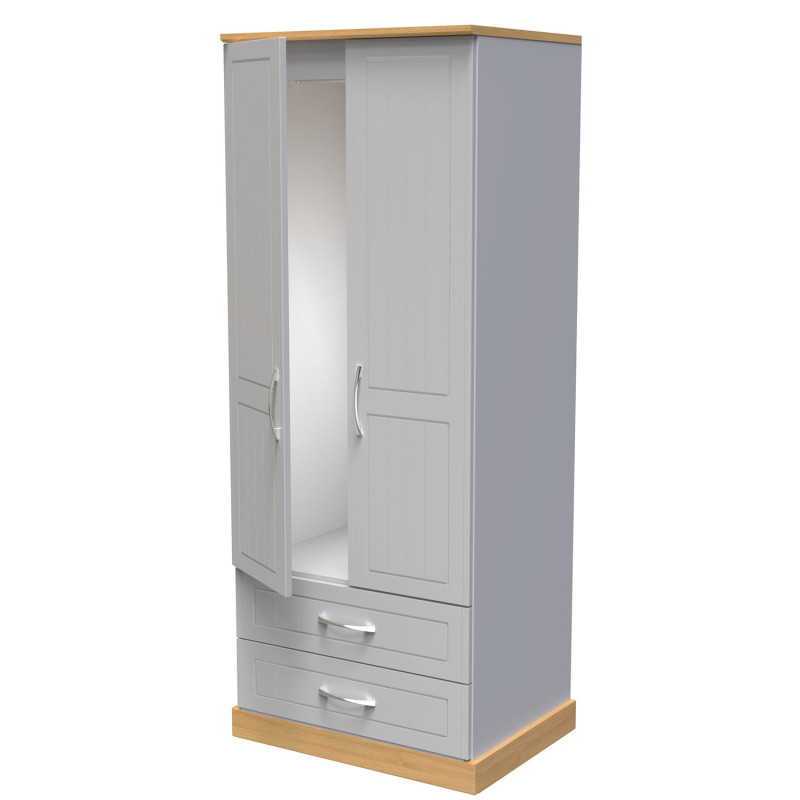 Harlech Tall 2 Drawer Wardrobe Harlech Tall 2 Drawer Wardrobe