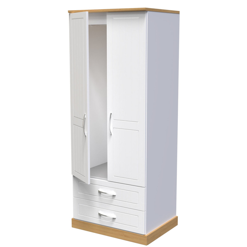 Harlech Tall 2 Drawer Wardrobe Harlech Tall 2 Drawer Wardrobe