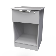 Florence 1 Drawer Open Bedside Cabinet With Lock