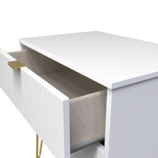 Linear 2 Drawer Wide Lamp Table