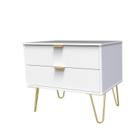 Linear 2 Drawer Wide Lamp Table