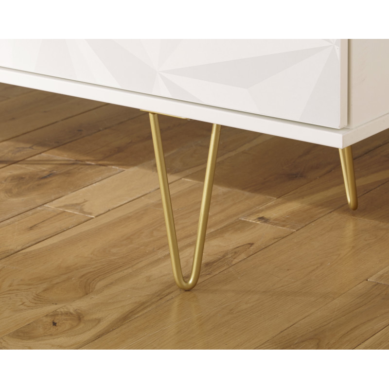 Triangle 3 Drawer TV Unit
